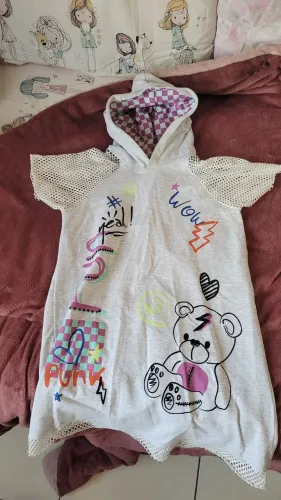 Vestido de Moletom com capuz
