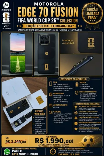 Motorola Edge 70 Fusion Fifa - Edição Limitada