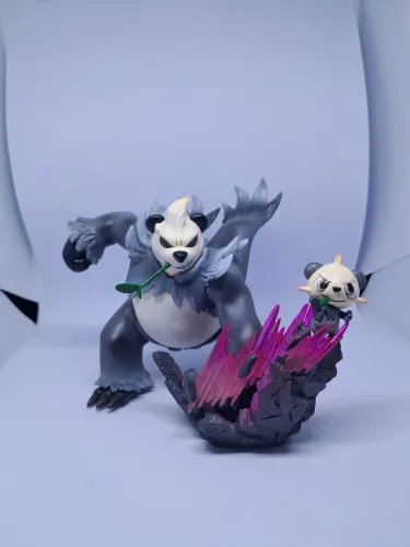 Action Figure Pokémon - Pangoro e Pancham 10cm