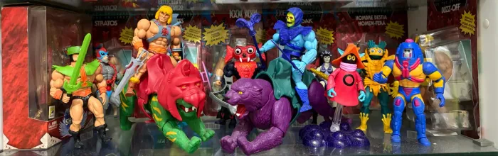 He Man anos 80 ! 19 peças sendo 7 lacrados. Peças de coleção. Incluso uma She Ra importada