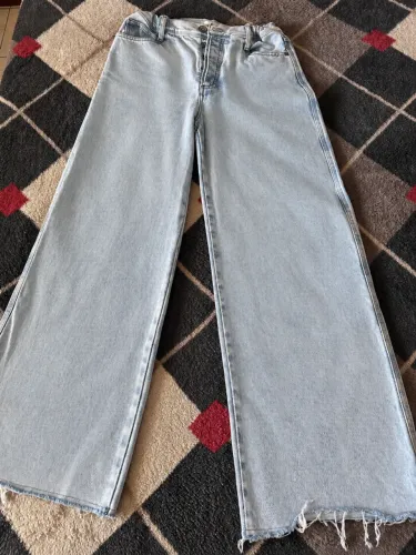 CALÇA JEANS SHOULDER WIDE LEG