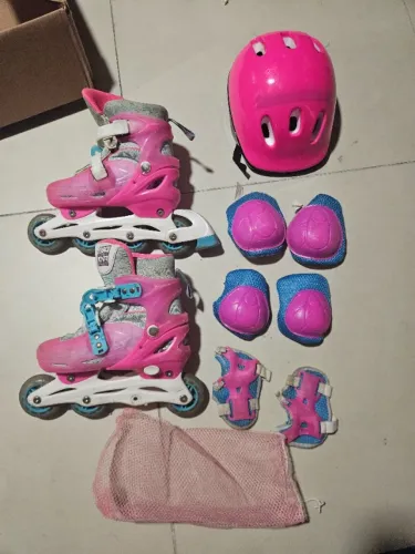 Roller infantil rosa