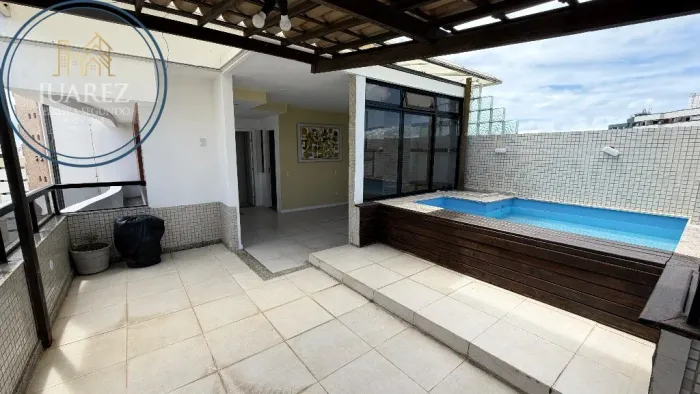 COBERTURA DUPLEX NA PITUBA PARA LOCAÇÃO COM 3/4 SENDO 1 SUÍTE, BEM LOCALIZADA, 2 VAGAS DE 