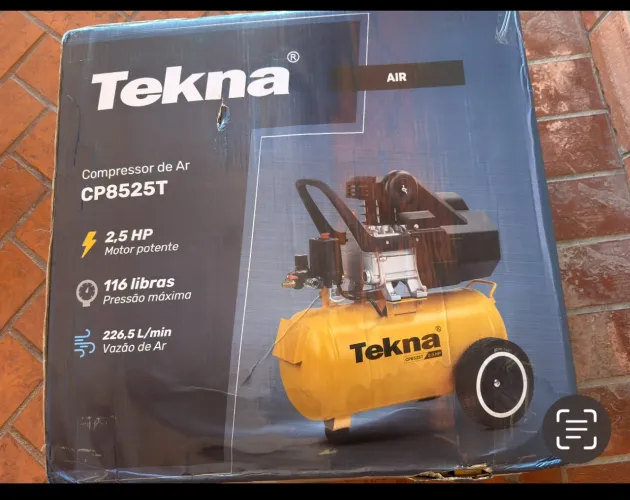 Compressor de ar elétrico Tekna CP8525T-2C 220V 60Hz