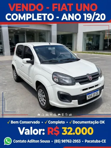 Fiat Uno Attractive 1.0 EVO Fire Flex 8V 5P 2020