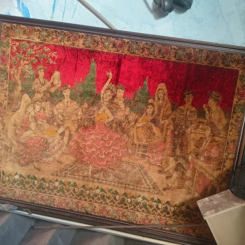 Quadro da tapeçaria do Iraque .