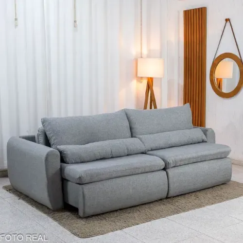sala sofa retratil e reclinavel