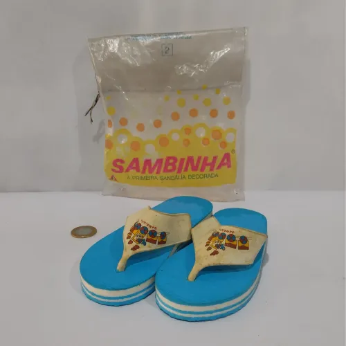antigo chinelo sambinha de estoque antigo