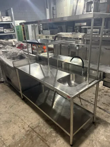 Pia Industrial Inox 1,70x0,70 Cozil com prateleiras (Aceito Cartão)