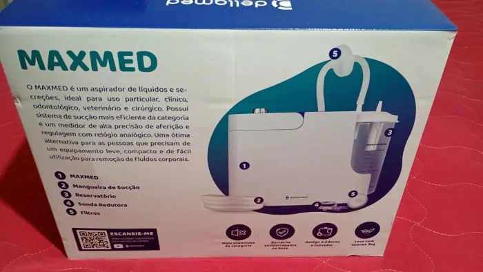 Aspirador de secreção maxmed dellamed