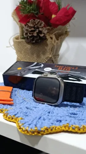 Relógio Inteligente T900 Ultra + Pulseira Extra e Película ?