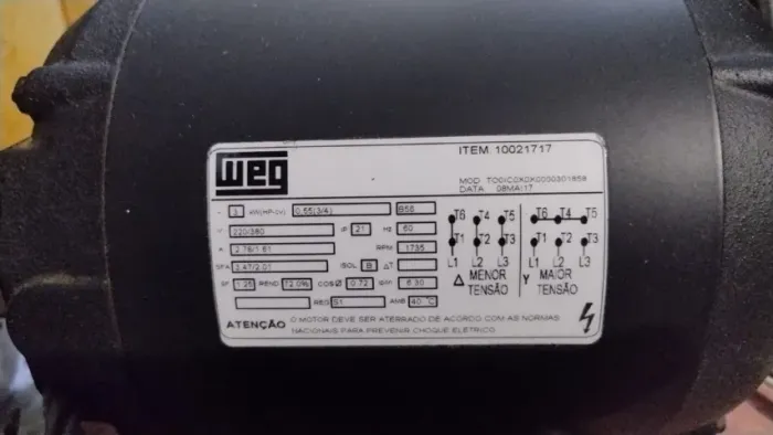 Motor Trifásico WEG + Auto Transformador 5KVA