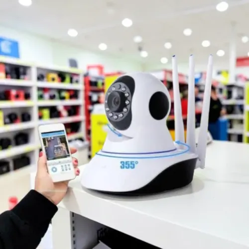 Câmera de Segurança 3 Antenas Wi-Fi - Alta Conectividade