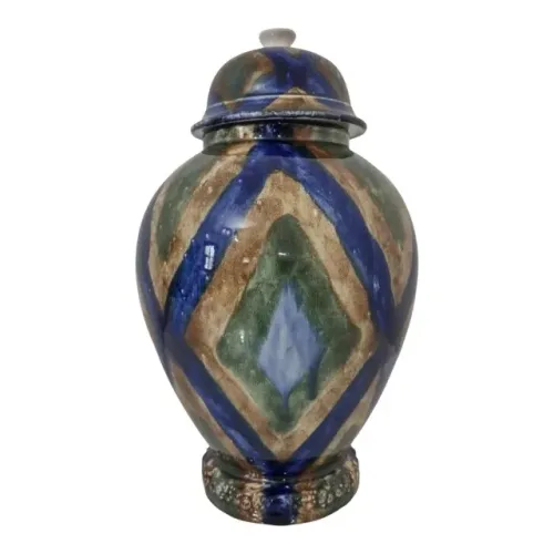 Antigo Potiche Vaso Porcelana Mauá Trenzinho Anos 50