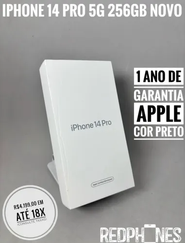 Loja física.. aceitamos trocas em iPhone's ou Android. iPhone 14 Pro 256GB novo 