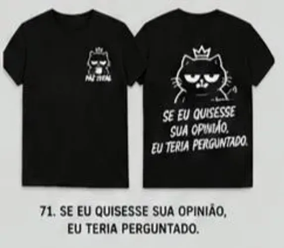 Blusas 100% algodão 
