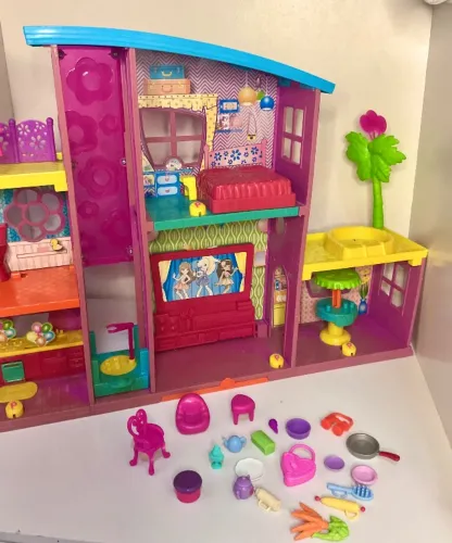 Casa mansão da  Polly Pocket,Mega Casa de Surpresas