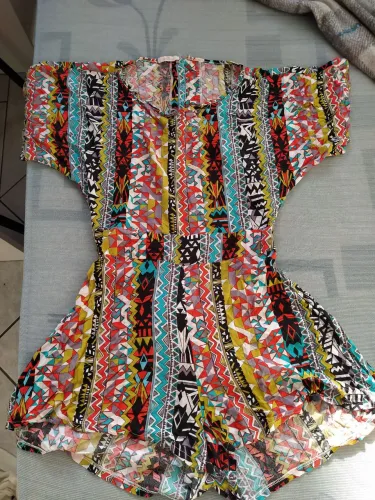 Macaquinho feminino estampado