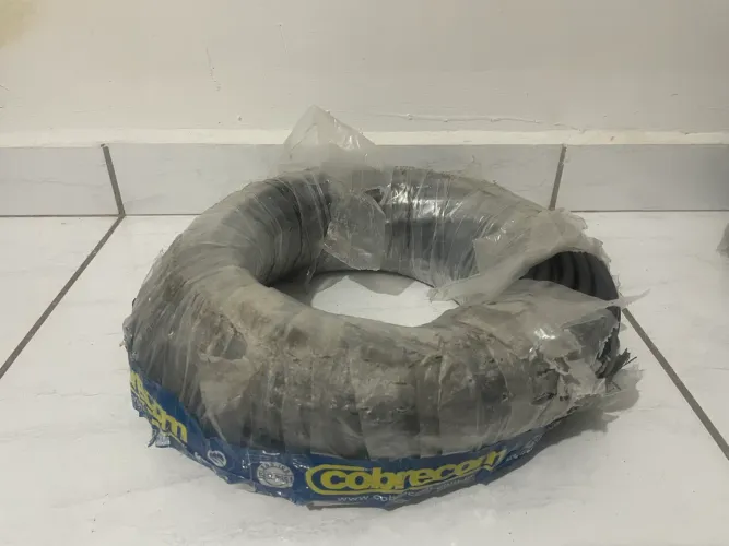 50 METROS 16MM FIO CABO ELETRICO FLEXIVEL COBRECOM 100% COBRE ENERGIA  ORIGINAL