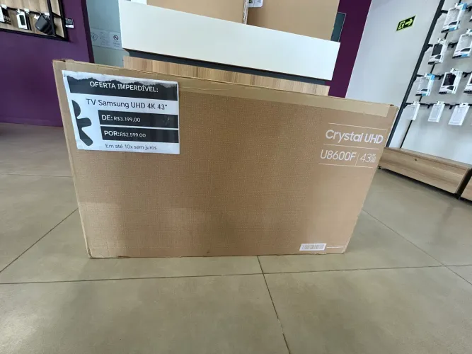 TV SAMSUNG UHD CRYSTAL 4K U8600F 43 POLEGADAS 