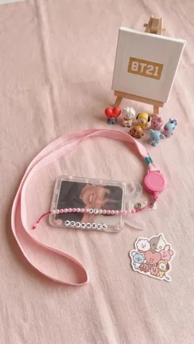 Porta photocard com cordão Jungkook