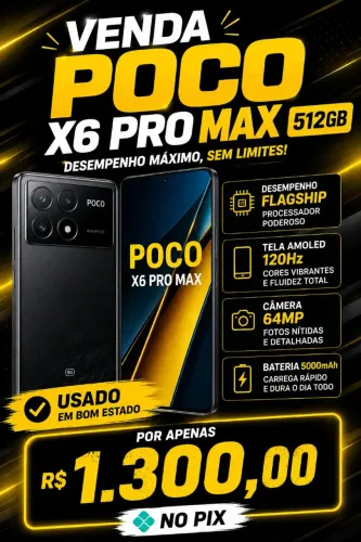 VENDO OU TROCO Usado - POCO X6 PRO 512 GB