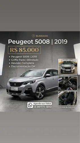 Peugeot 5008 Griffe Pack 1.6 Turbo 16V 5P Aut. 2019