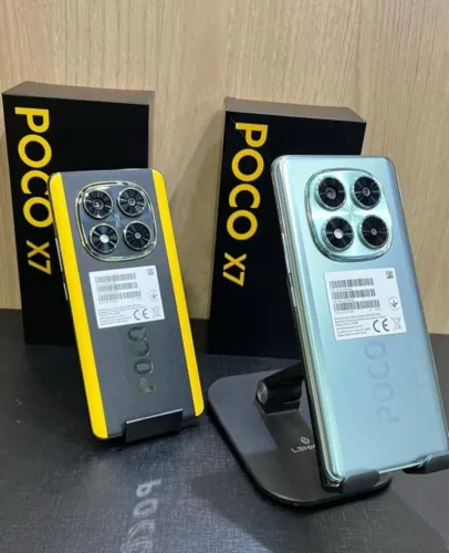 Poco X7 Amarelo e preto / 256Gigas + 8 ram . Global com garantia Xiaomi de 1 ano!