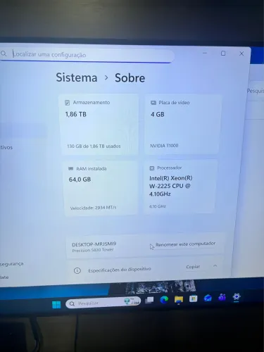 Workstation Dell 5820T