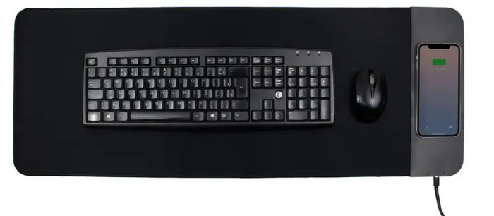 Desk Pad Mouse Pad Com Carregador Por Indução Grande
