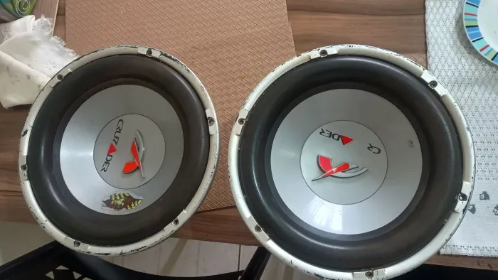 Par de alto falante subwoofer hinor cruzader 250w