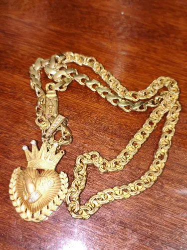 CORDÃO 100% MOEDA ANTIGA 