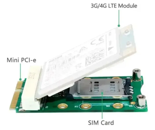 Adaptador Mini Pci-e 3g/4g Lte