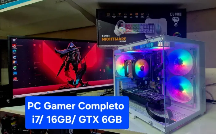 PC Top i7/ 16GB DDR4/ GTX 6GB/ Monitor 22 entrego parcelo