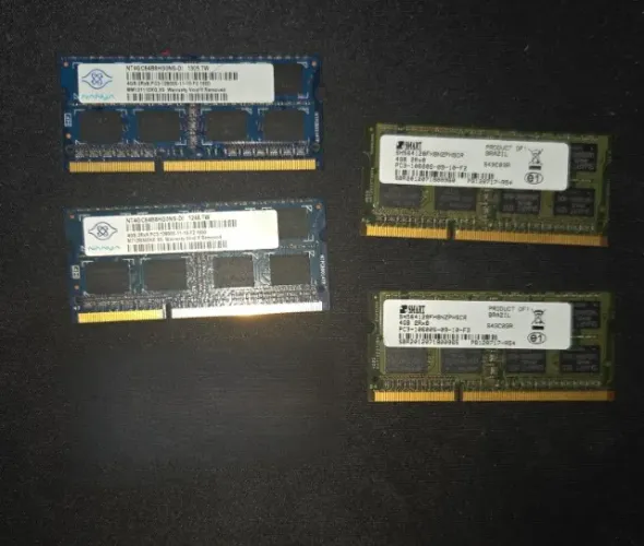 Lote de Memórias DDR3 p/ Notebook (4 x 4gb)