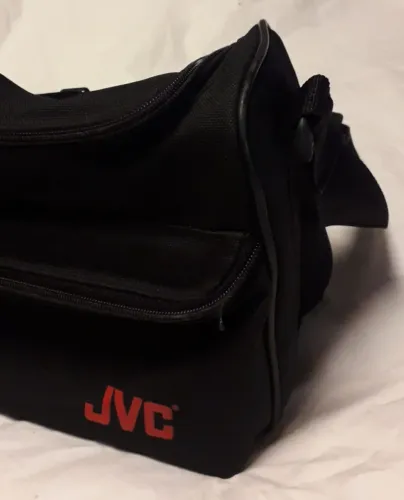 Bolsa JVC Profissional Vintage Original Preta Para Equipamento Fotográfico e Vídeo