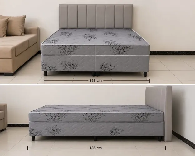 Cama box casal luxo