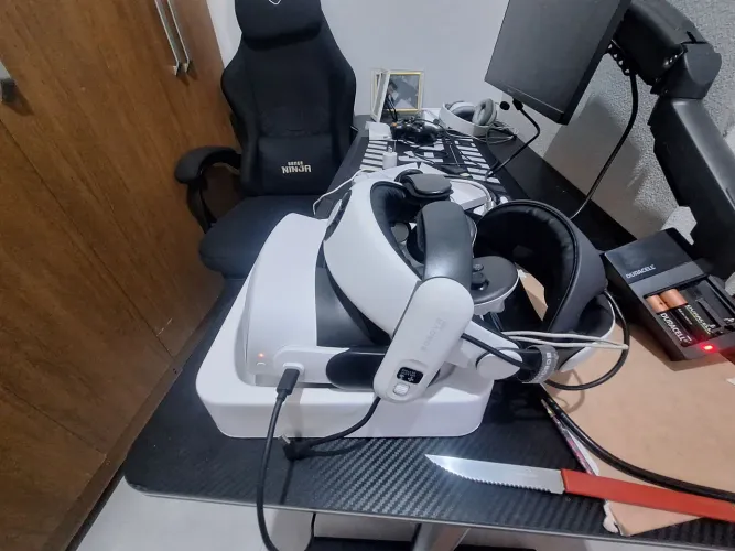 Meta quest 3s 128gb com bobo vr e pilha recarregavel