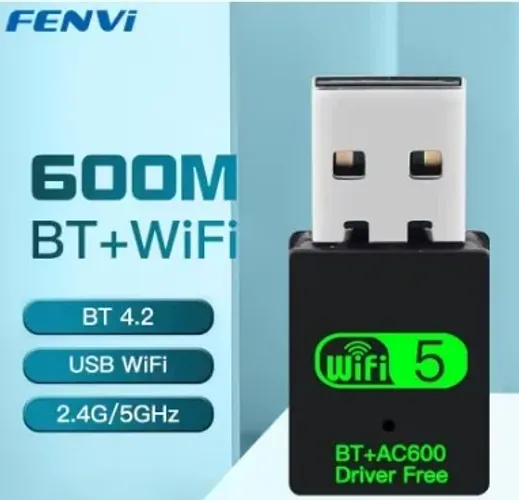 Adaptador Wi-Fi Dual band e Bluetooth USB novo