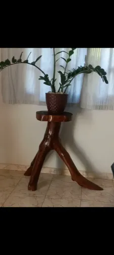 Lindo Tripé rustico madeira goiaba 
