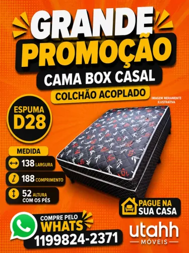 CAMA BOX CASAL MEGA PROMOÇÃO PRODUTO NOVO DE FÁBRICA 