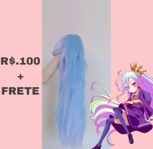 PERUCA COSPLAY SHIRO NO GAME NO LIFE