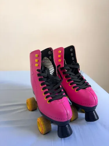 Patins quad rosa retro tam 34