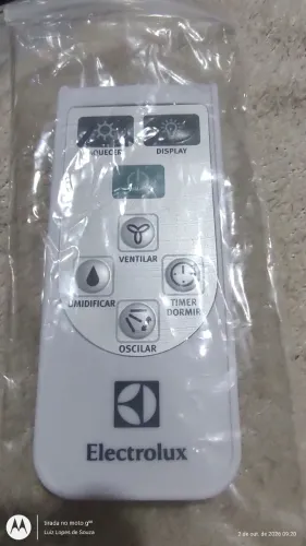 Controle remoto para climatizador Eletrolux clean, quente.