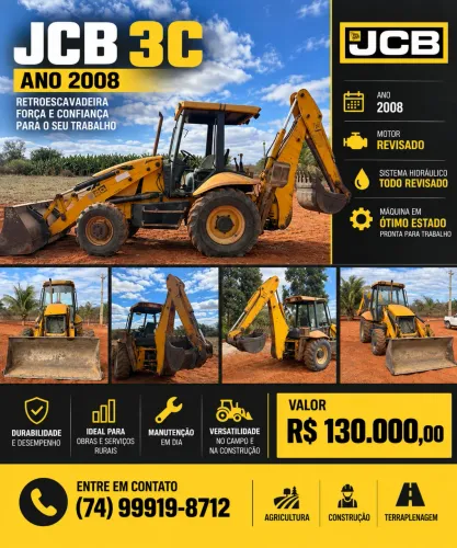 Retro escavadeira JCB 3C