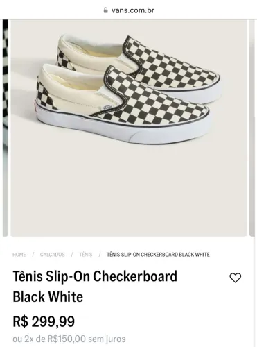 Tênis vans original 