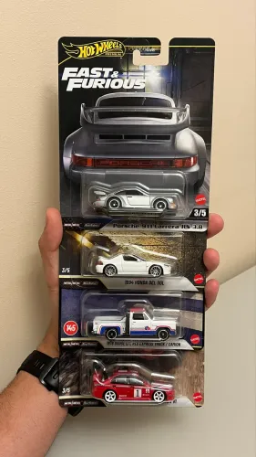 Hotwheels Conjunto 4 Miniaturas Premium Porsche Lancer Del Sol Dodge