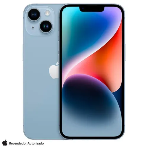 Celular iPhone 14 128GB - Novo, Lacrado, Câmera Dupla 12MP