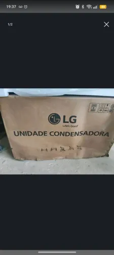 Unidade condensadora LG 12 BTUs novinha