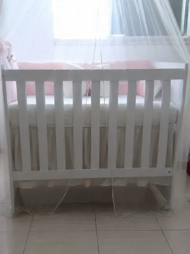 Berço 3 em 1, com colchão impermeável e mosquiteiro!